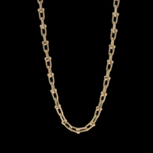 Medium Link Necklace in Yellow Gold